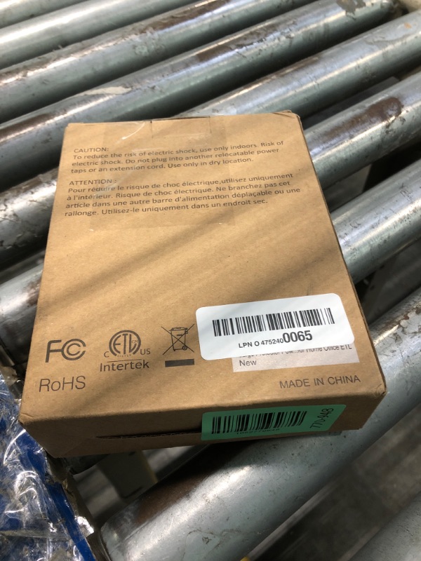 Photo 2 of Surge Protector Power Strip - HANYCONY 8 Outlets 4 USB (2 USB C) Charging Ports, Multi Plug Outlet Extender, 5Ft Braided Extension Cord, Flat Plug Wall Mount Desk Charging Station for Home Office ETL