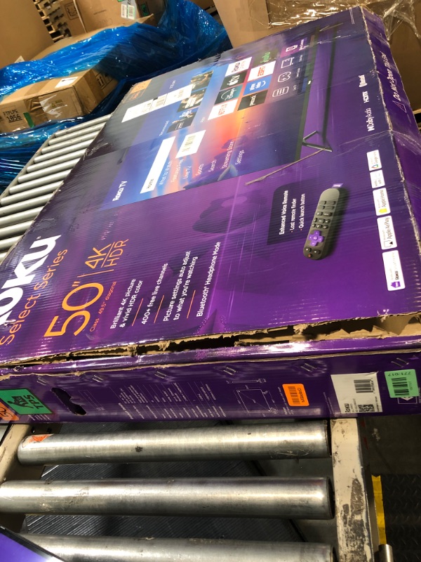 Photo 1 of Roku Smart TV 2025 – 50-Inch Select Series, 4K HDR TV – RokuTV with Enhanced Voice Remote – Flat Screen LED Television with Wi-Fi for Streaming Live Local News, Sports, Family Entertainment