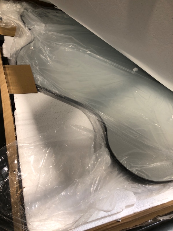 Photo 1 of  Irregular Mirror, Asymmetrical Mirror Full Length, Large Abstract Mirrors with Metal Frame, Modern Unique Shaped Mirrors for Living Room Bathroom Bedroom Hallway Entryway Fireplace