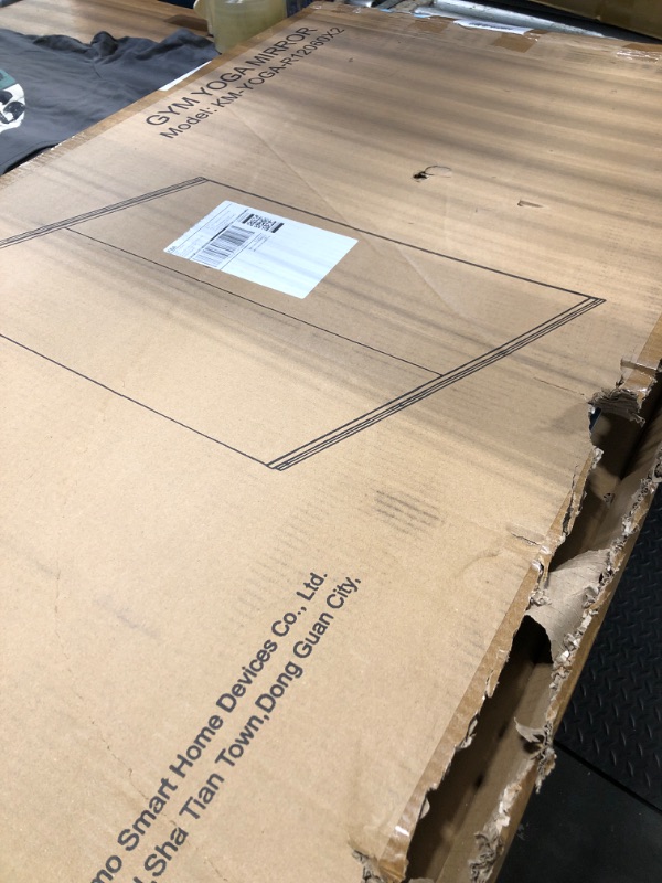 Photo 1 of 48X24 1Pack Large Home Gym Mirror, Frameless Tempered Glass Dance Wall Mounted Mirror for Home, Yoga, Dancing, Studio, Living Room