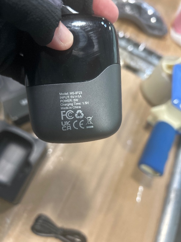 Photo 3 of Mbzoey Electric Foil Shavers for Men: Mini Electric Razor for Face - IPX7 Waterproof Cordless Razor with LED Display & Fast Charge - Micro-Comb Technology & Precision Blades, Black