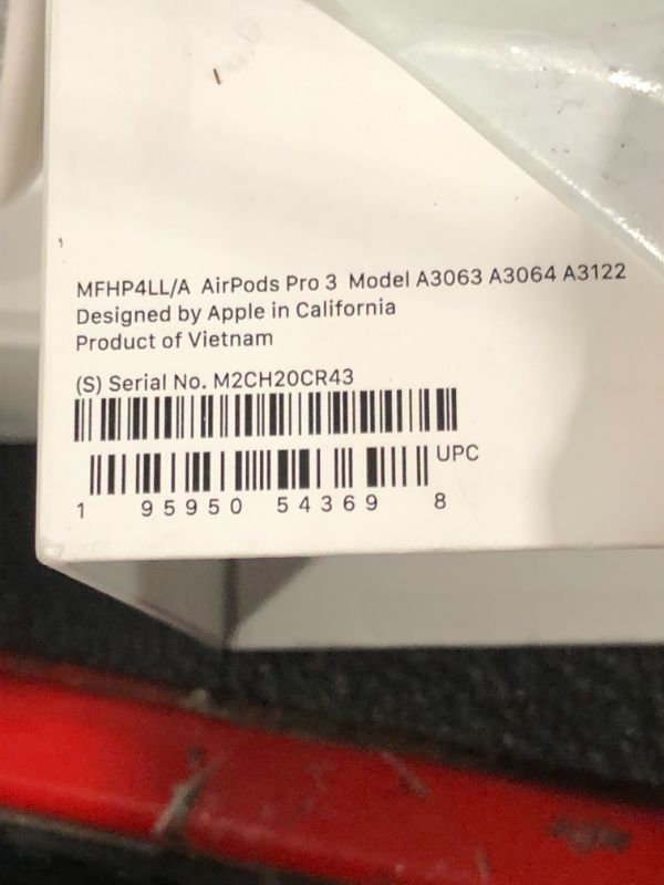 View 5 of Apple AirPods Pro 3 Wireless Earbuds, Active Noise Cancellation, Live Translation, Heart Rate Sensing, Hearing Aid Feature, Bluetooth Headphones, Spatial Audio, High-Fidelity Sound, USB-C Charging