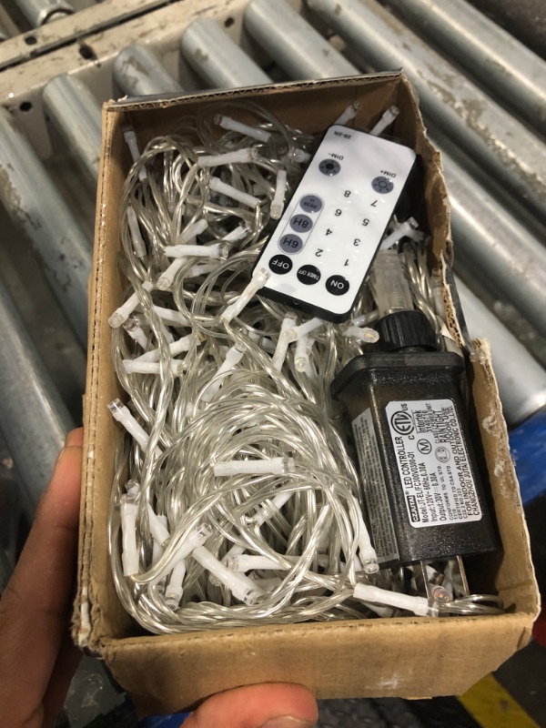 Photo 1 of *USED*
Christmas Lights String Outdoor Indoor, 1200 LED 403FT Multicolor Xmas Tree Decorations Lights, Plug in Twinkle Fairy Light with Remote Timer Dimmable for Room Yard Holiday Party Wedding Camping Decor