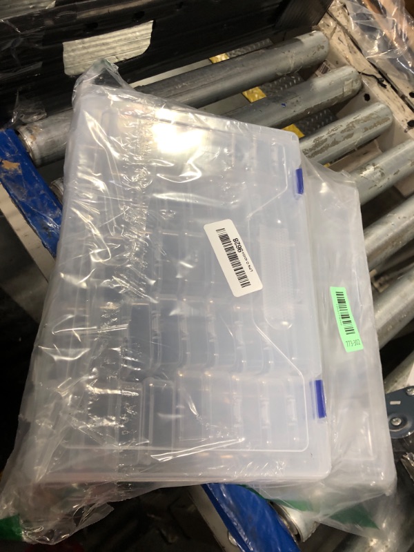 Photo 1 of FDKYOEK 92 PCS Bead Organizer Box, Plastic Bead Storage Containers, Clear Beads Case Storage Organizer for Jewelry Making Small Craft Diamond Art Accessories