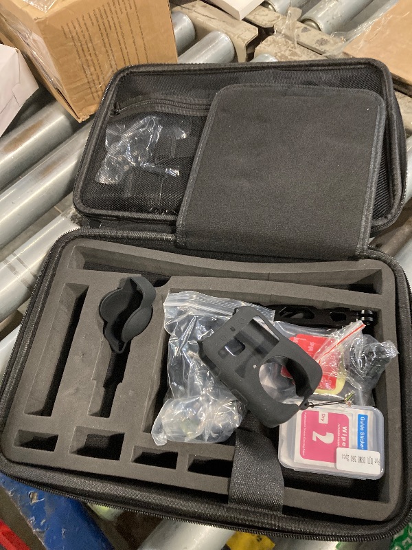 Photo 1 of ***MISSING PARTS***PellKing Accessories Kit for DJI Osmo 360,Included Carrying Case with Belt,2 Pcs Metal 1/4" Adapter,Handlebar Clamp,Magnetic Mount,43in Selfie Stick,Chest Strap,Head Strap,Backpack Mount,and Others