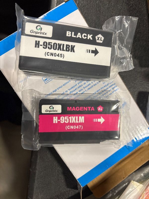 Photo 3 of 950XL 951XL Ink Cartridges Combo Pack Smart-Auto Ink Cartridge Replacement for HP Officejet Pro 8100 8110 8600 8610 8615 8616 8620 8625 8630 8640 8660 251dw 271dw 276dw Inkjet Printer (4 Pack,BCMY?