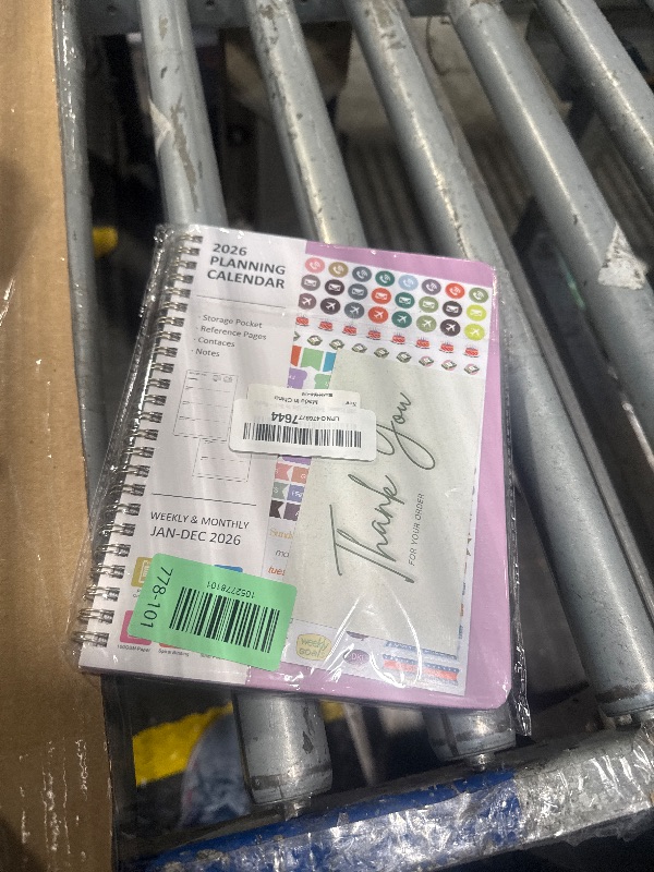 Photo 1 of 2026 Planner, Weekly and Monthly Calendar Planner, January - December 2026 Daily Agenda for Acadecmic Planning, School Office Supplies, Purple