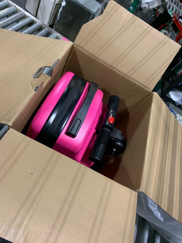 Photo 1 of iubest Scooter Luggage Carry On Scooter Suitcase for Kids Age 4-15, Detachable & Foldable 4 in 1 Kids Suitcase, Multifunctional Ride On Travel Trolley Scooter Combo-Rose Pink