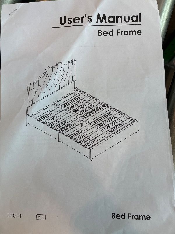 Photo 1 of Belffin Adjustable Height Bed Frame - 1.2m Storage Bed with Upholstered Headboard (King, Beige)