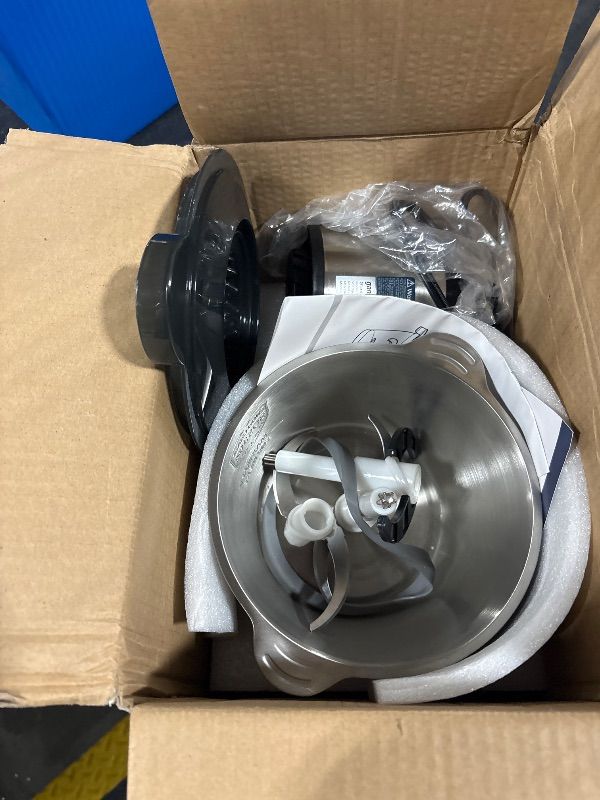 Photo 1 of **MISSING PARTS**
GANIZA Food Processors, Electric Food Chopper with Meat Grinder & Vegetable Chopper - 2 Bowls (8 Cup+8 Cup) with Powerful 450W Copper Motor - Includes 2 Sets of Bi-Level Blades for Fruits/Meat/Nuts