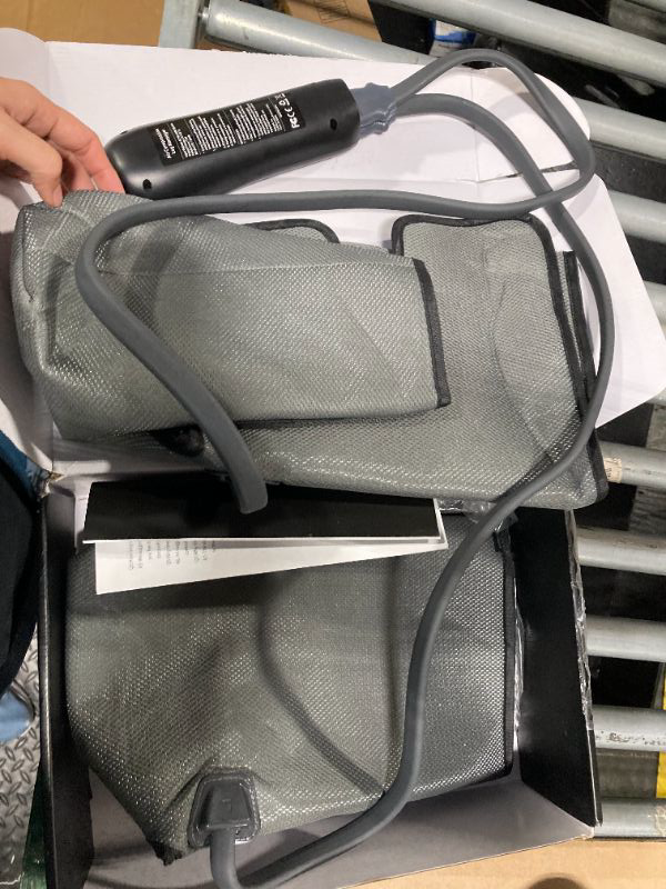 Photo 1 of ***CHARGING CABLE IS MISSING*** Nekteck Leg Compression Massager for Circulation and Relaxation, FSA Eligible Foot and Calf Massage Machine 2 Modes 3 Intensities with Hand-held Controller for Pain Relief, HSA Adjustable Leg Wraps