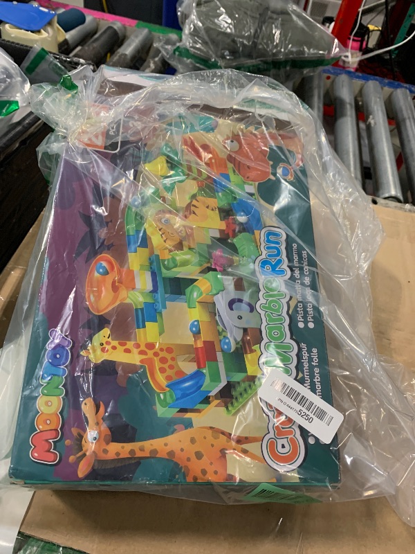 Photo 1 of MOONTOY Dinosaur Marble Run 200PC Building Blocks - STEM Educational Toys for Kids Ages 3 4 5 6 7 8, Big Blocks Learning Set for Toddlers Boys & Girls, Gift for Christmas & Birthdays