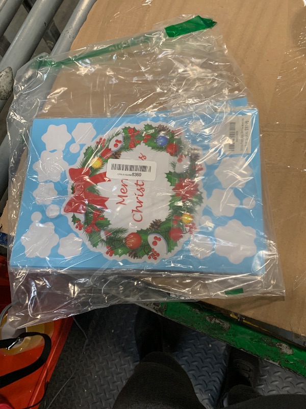 Photo 1 of ***DIFFERENT COLOR**LOOK AT LIVE PHOTO**
9 Sheets 200+Pcs Christmas Window Stickers Xmas Decals Decorations for Glass Snowflake Santa Claus Reindeer Window Cling Sticker for Holiday