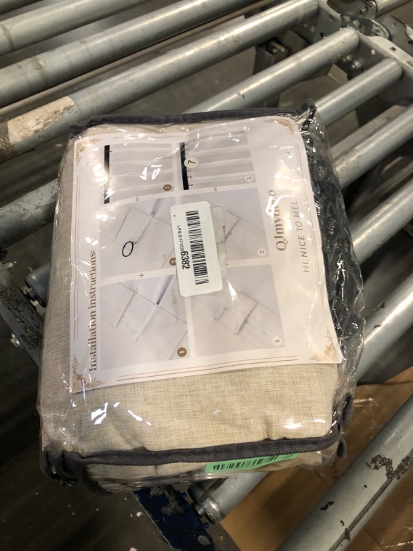 Photo 1 of 100% Blackout Curtains 84 Inch Length 2 Panels Set Farmhouse Style for Bedroom Windows/Living Room Thermal Insulated Neutral Boho Drapes Linen Blend Natural Ivory 7ft Long Hook Belt Pleated/Back Tab