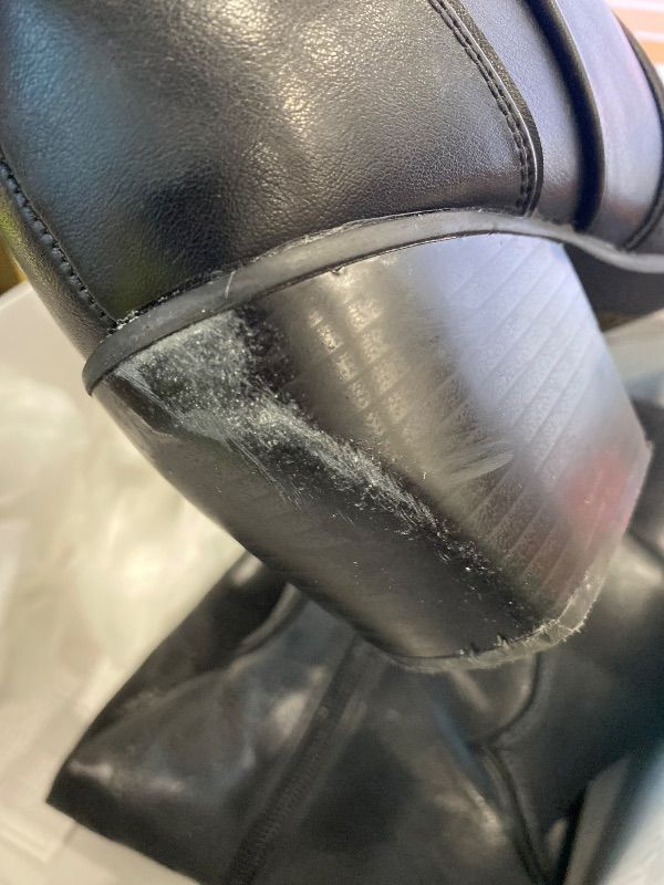 Photo 1 of *MINOR DAMAGE - USED*
DREAM PAIRS Womens Cowboy Boots Wide Calf Comfortable Pull On Zipper Chunky Heel Pointed Toe Embroidered Western Cowgirl Knee High Boots Ladies Retro Tall Boot,Size 8.5,Black/Pu,SDKB224W