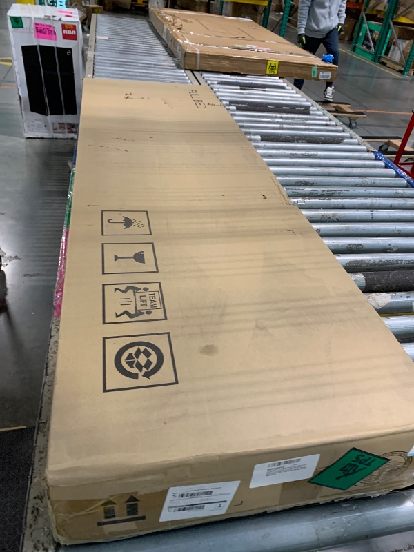 Photo 1 of IDEALHOUSE Full Bed Frame with Headboard, Platform Bed Frame with Safe Rounded Corners & Strong Metal Slats Support, Mattress Foundation/Noise-Free/No Box Spring Needed