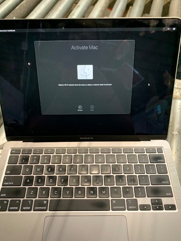 Photo 1 of **PASSWORD LOCKED** Apple 2020 MacBook Air Laptop with M1 chip; Midnight
