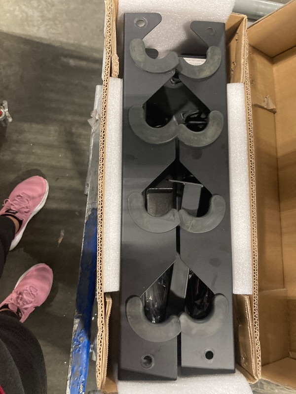 Photo 1 of ****ONLY THE RACK***** CAP Barbell 150 LB Coated 12-Sided Black Handle Dumbbell Weight Set with Vertical Rack