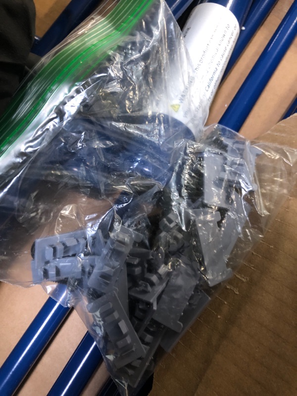 Photo 1 of ** MISSING INSTRUCTIONS AND HARDWARE**
Lexicon Leongatha Metal Bed, Twin, Navy Blue