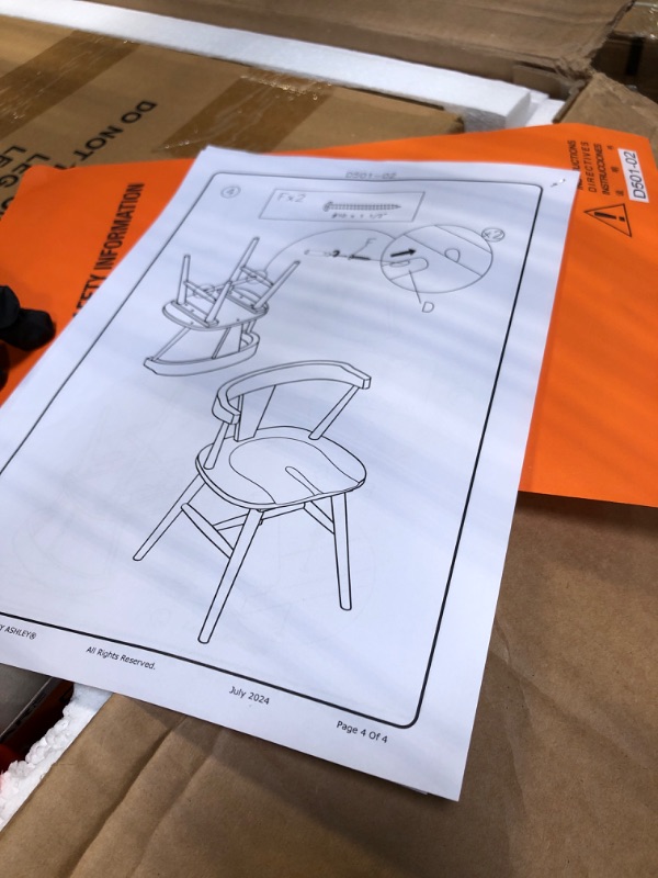 Photo 1 of ** FACTORY SEALED**
Gretlynn Black Dining Chair, Set of 2
