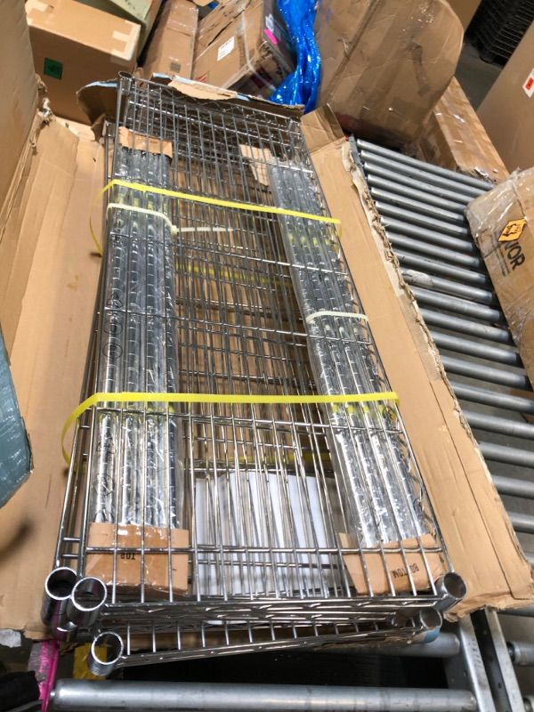 Photo 1 of ** FACTORY SEALED**
Whitmor 5 Tier Heavy Duty Shelving Unit, Metal Storage Shelves, 500 lbs Capacity per Shelf, Max 2500 lbs total, Easy Assembly Home Organizer for Pantry, Garage, Plant, 48"L x 18"W x 74"H