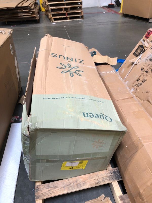 Photo 1 of ** FACTORY SEALED**
ZINUS 12 Inch Euro Top Pocket Spring Hybrid Mattress, Queen, Pressure Relief, Pocket Innersprings for Motion Isolation, Mattress in A Box