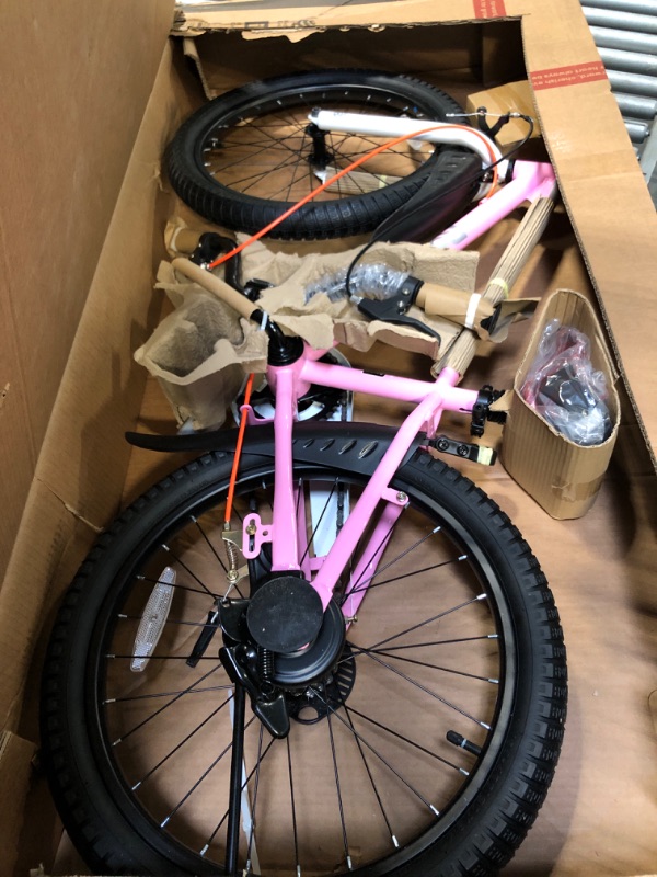 Photo 1 of ** FACTORY SEALED**
RoyalBaby Freestyle Kids Bike 20 Inch Wheel Bicycle Teens BMX with Dual Hand Brakes Kickstand Boys Girls Ages 6-10 Years, Pink