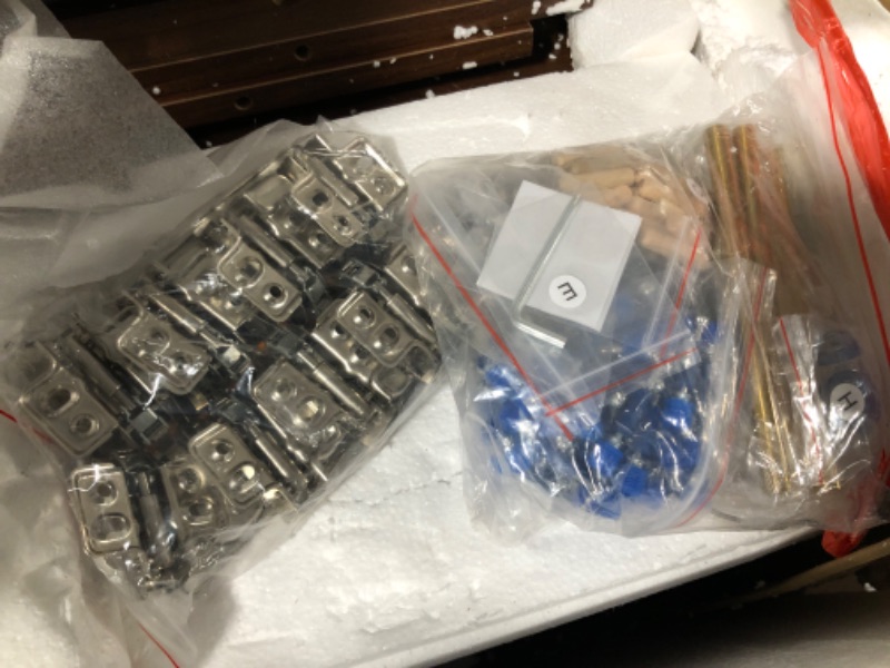 Photo 1 of ** MISSING INSTRUCTIONS**
Sideboard Buffet Set of 2, Accent Rattan Storage Cabinet with Doors
