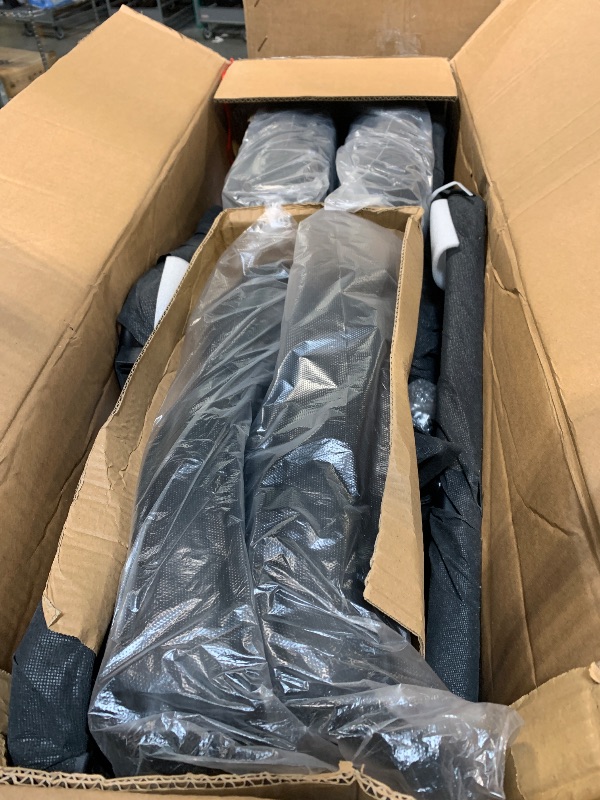 Photo 1 of ***PARTIAL SET*** Sweetcrispy Waiting Room Guest Chair Set of 4, Leather Stationary Office Reception Chairs No Wheel, Comfy Padded Arms and Seld Base, for Conference Room Lobby Home Computer Desk Bedroom Elderly, Black