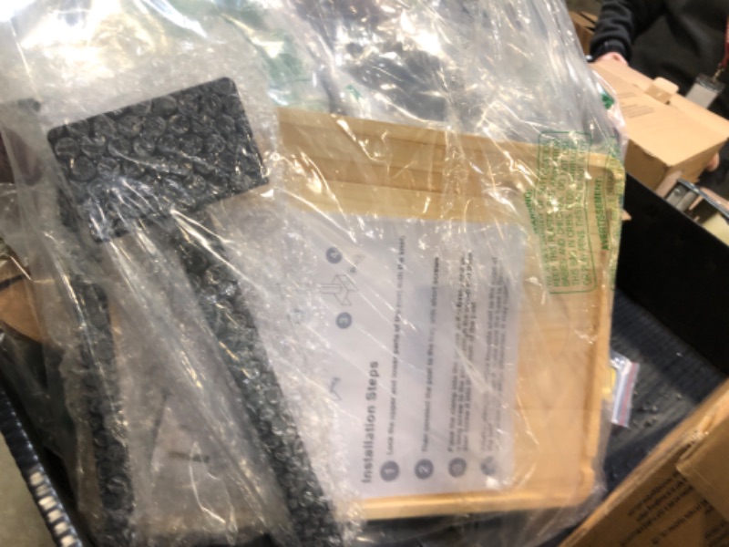 Photo 1 of ***screws missing****Tekunao Bedside Shelf for Bed, Height-Adjustable Clip On Bedside Table, Overbed Table for Bed Frames and Sofas Widths 1" - 2.7", Nightstand Organizer Tray for Apartments, Bedrooms, Dorm Essentials