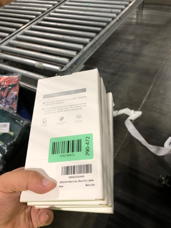 Photo 1 of ***4 pack***SPIDERCASE for iPhone 12 Case/iPhone 12 Pro Case, with [2 Pcs Tempered Glass Screen Protector] 10FT Military Protective Case for iPhone 12/12 pro -Light Blue