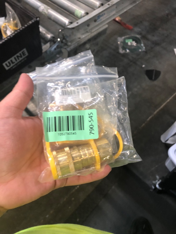 Photo 1 of *****3 PACK***DOZYANT Propane Natural Gas Quick Connect Brass Fitting 3/8 inch Female Pipe Thread x 3/8 Inch Male Flare Quick Connect Disconnect for Natural Gas Quick Connect Hose Kit 1/2PSI