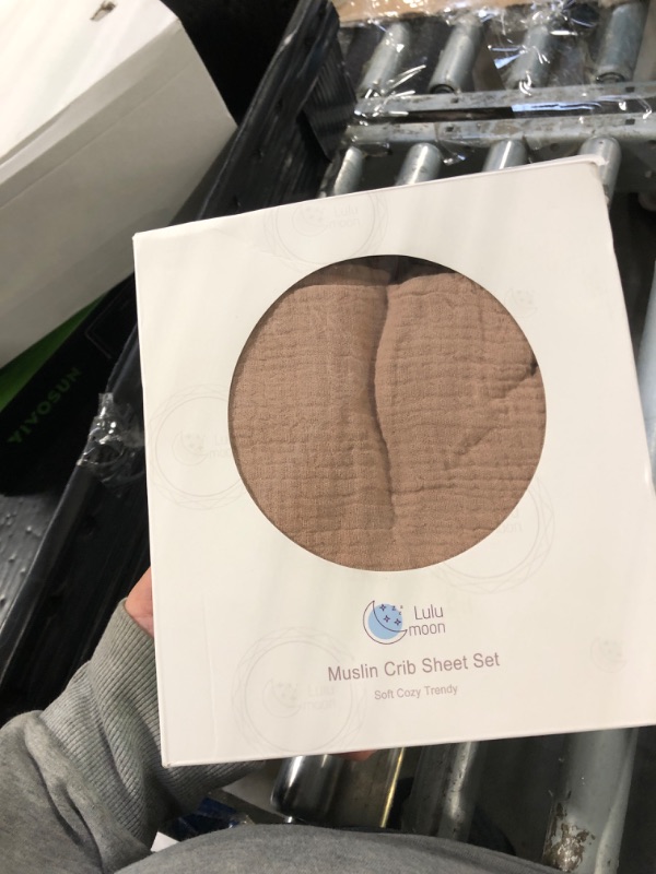 Photo 1 of **MISSING ONE SHEET**
Lulu Moon Muslin Crib Sheets - Fitted Crib Mattress Sheets for Boys and Girl - 28"x 52", 2 Pack