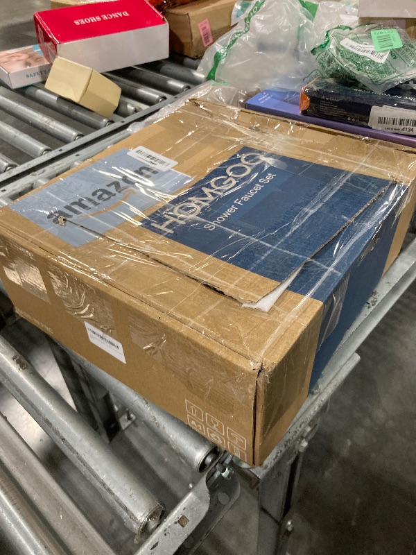 Photo 1 of *USED*
HomGoo Shower System with Tub Spout, All Metal Tub Shower Faucet Set with 12-Inch Rain Shower Head and Handheld Spray combo, Wall Mounted Shower Combo Set with shower valve and Trim kit,Brushed Gold