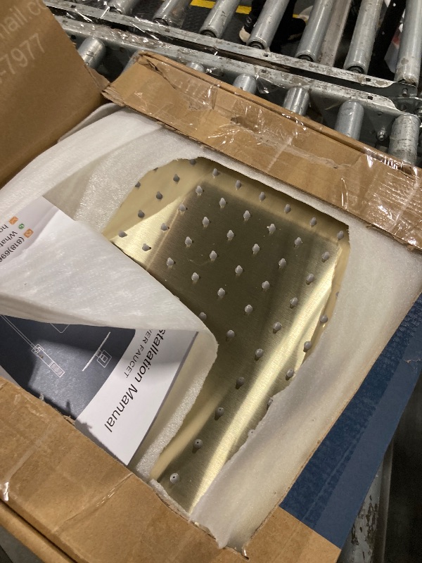 Photo 1 of *USED*
HomGoo Shower System with Tub Spout, All Metal Tub Shower Faucet Set with 12-Inch Rain Shower Head and Handheld Spray combo, Wall Mounted Shower Combo Set with shower valve and Trim kit,Brushed Gold