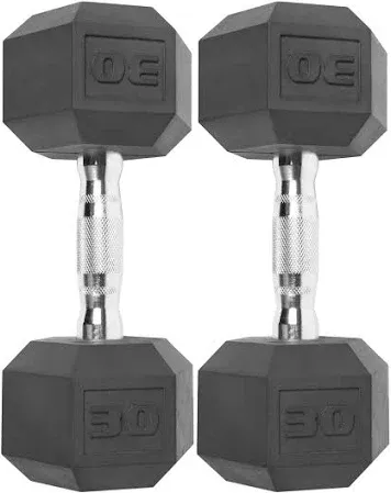 Photo 1 of (2 pack) CAP Barbell Coated Hex Dumbbell, Single 30 lbs, Size: 30lb Pair