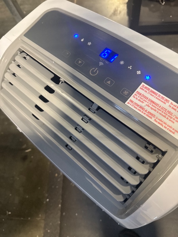 Photo 1 of  *********TURNS ON PERFECTLY******* cools quickly*****  BLACK+DECKER Portable Air Conditioner, 12,000 BTU (8,000 BTU SACC) for Rooms up to 550 Sq. Ft., Portable AC with Follow Me Remote Control and Window Kit, BPACT12WT, White