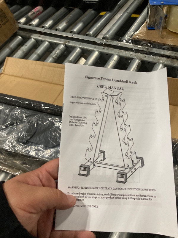 Photo 1 of **ONLY RACK** Cast Iron A-Frame Storage Stand for Full-Body Workout