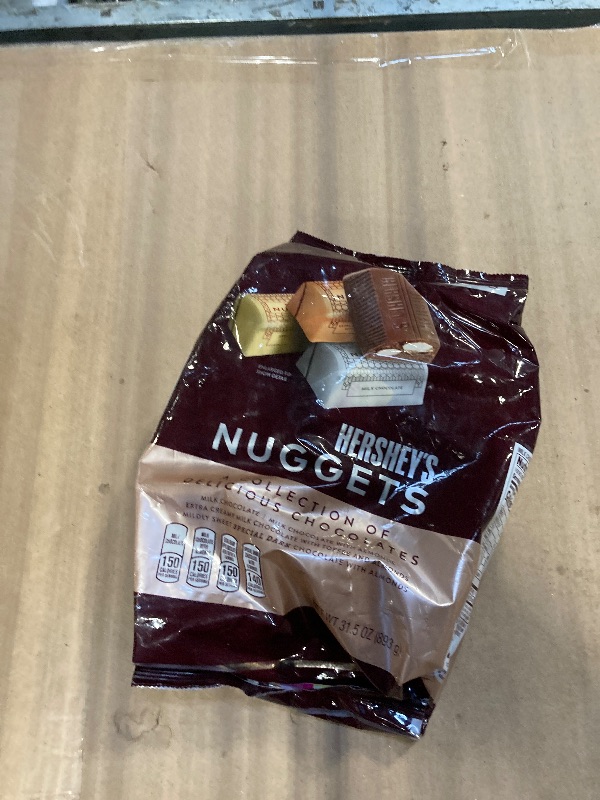 Photo 1 of **** BB SEPT 2026 **** HERSHEY'S NUGGETS Assorted Chocolate Candy Party Bag, Great Stocking Stuffer and Holiday Candy, 31.5 oz