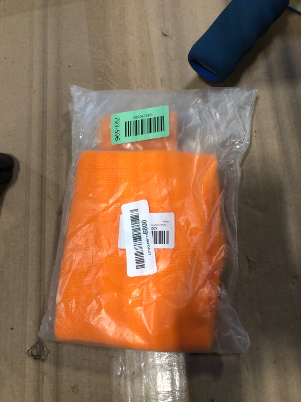 Photo 1 of *** ONLY HAT AND GLOVES **** a Honic 3 Pcs Orange Cosutme Accessory Set Including Orange Beanie Cap Eyebrow Mustaches Gloves for Adults for Halloween Cosplay Party Outfit Supplies