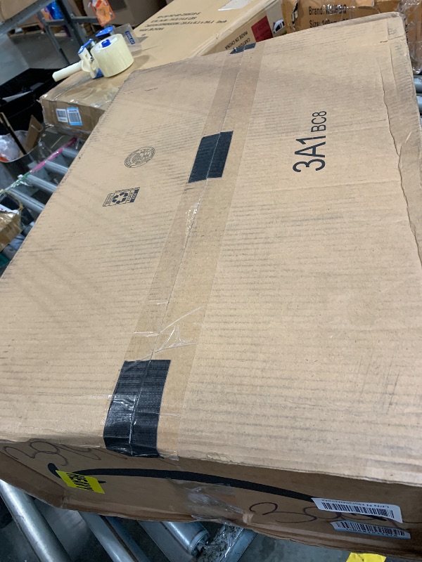 Photo 1 of Nightstand with 3 Drawers, Rustic Night Stand 18' Wide Side Table with Storage, Mid-Century Modern Couch End Table with Vintage Handles, Small Dresser for Bedroom, Living Room, Antique White