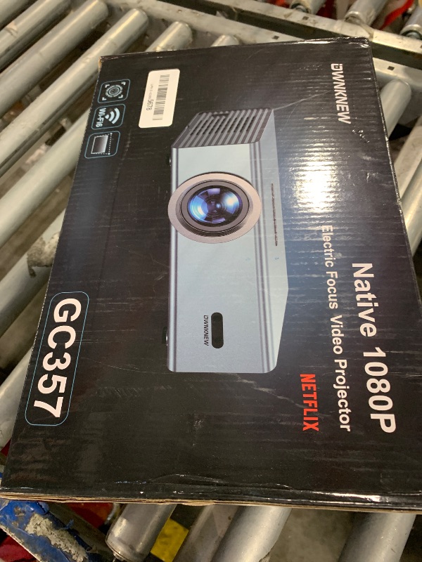 Photo 1 of [Compatible with Netflix & Dolby Audio] Smart Projector with WiFi6 and Bluetooth5.3, Electric Focus & Auto Keystone 4K Support, High Brightness Movie Projectors, Native 1080P Proyector Built-in Apps