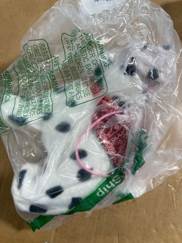 Photo 1 of **THE CABLE IS DAMAGED.**YH YUHUNG Interactive Dalmatian Walking Dog Toy with Leash Remote Dog Toy for Kids, Plush Puppy That Walks, Barks & Wags, Electrnoic Pets Soft Interactive Stuffed Animal, Battery Powered Puppy, 3+