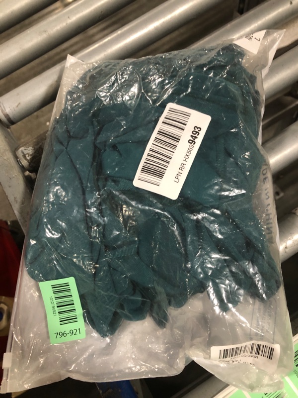 Photo 1 of ***SAME DRESS****Hocuos Womens 2024 Round Neck Long Sleeve Ruffle Hem Midi Dress Mesh Ruched Bodycon Formal Cocktail Wedding Guest Dresses-Dark Green Large