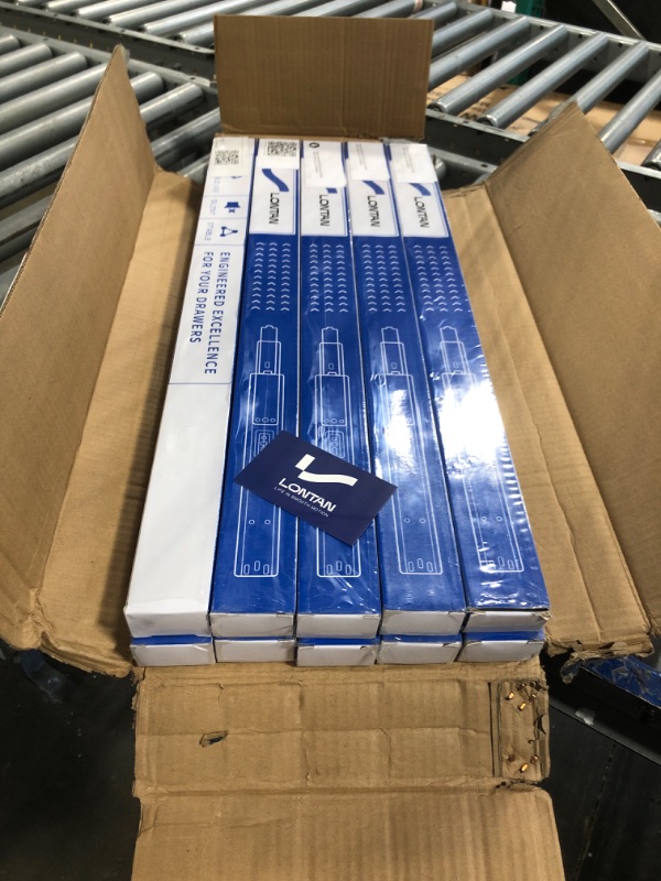 Photo 1 of LONTAN Soft Close Drawer Slides 22 Inch Side Mount Heavy Duty Cabinet Drawer Glides 10 Pairs - Ball Bearing Full Extension Kitchen Cabinet Rails 100 LB Capacity