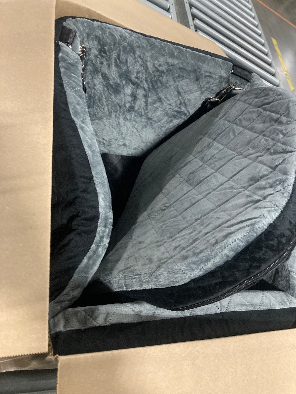 Photo 1 of ***SIMILAR ITEM*** Dog Car Seats for Small/Medium Dogs, FurFrolic Memory Foam Dog Booster Seat for Small Dogs up to 35 lbs, Travel Pet Car Seat with Washable Detachable Cover, Storage Pockets, 2 Safety Belts, Black Gray