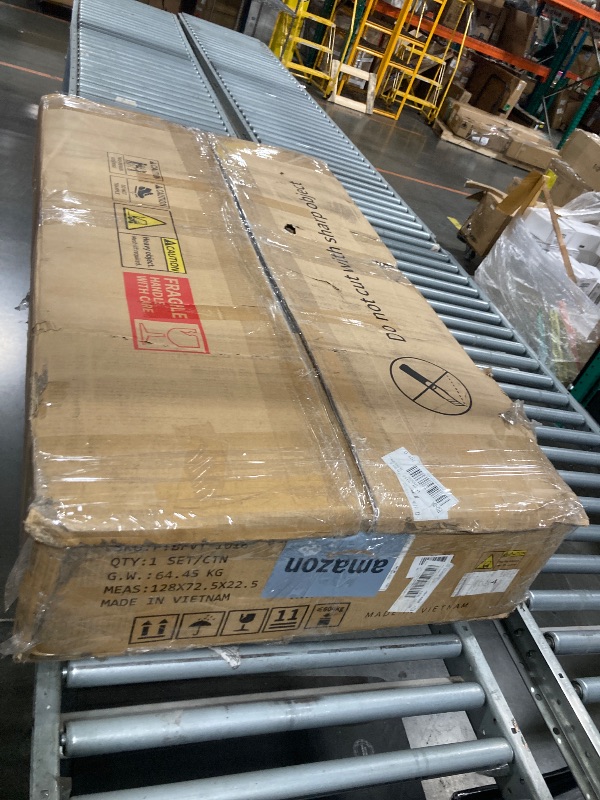 Photo 1 of [Stock Photo Similar but not same] Vanity Desk with Large Mirror and Lights, Makeup Vanity Desk Set with Power Outlet, Stool, 10 Drawers Storage, Magnifying Glass, Hairdryer Holder, 3 Lighting Color Adjustable for Bedroom (White)