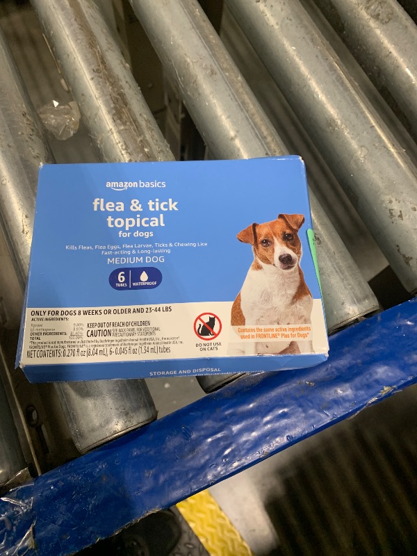 Photo 1 of ****ONLY 5***

Amazon Basics PreventativeFlea and Tick Topical Treatment for Medium Dogs (23-44 Pounds), 6 Count, Packaging May Vary