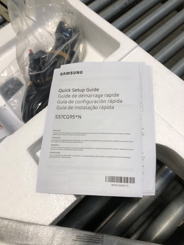 Photo 1 of SAMSUNG 57" Odyssey Neo G9 (G95NC) Series Dual 4K UHD 1000R Curved Gaming Monitor, 240Hz, 1ms with DisplayPort 2.1, Quantum Mini-LED, DisplayHDR 1000, AMD FreeSync Premium Pro, LS57CG952NNXZA