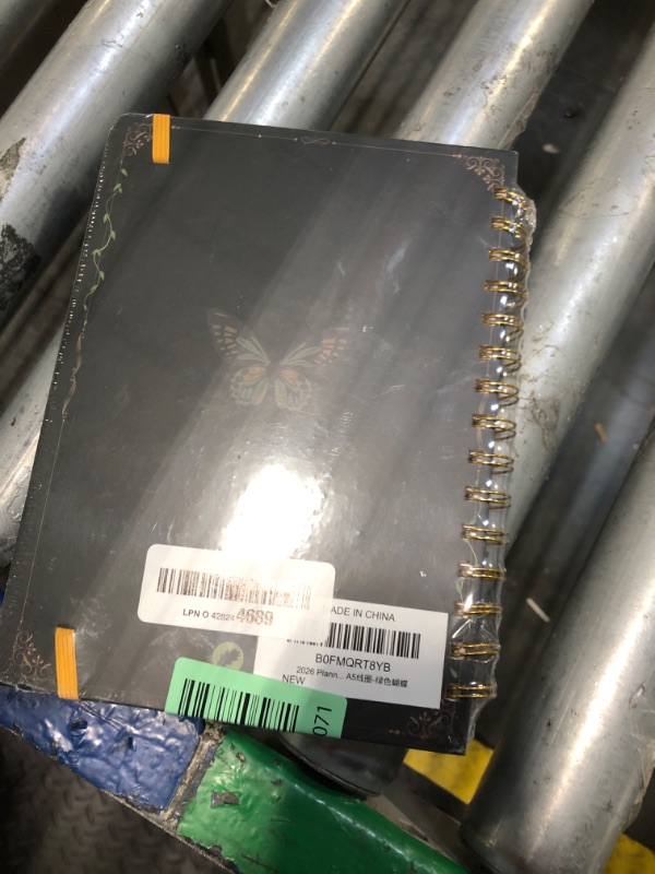 Photo 1 of 2026 Planner, A5 Weekly and Monthly Planners with Tabs, Spiral Bound Daily Calendar 2026 Planner, Agenda Organizers from Jan. to Dec., Hardcover Habit Tracker Journal 6.18" x 8.5"(Green Butterfly)